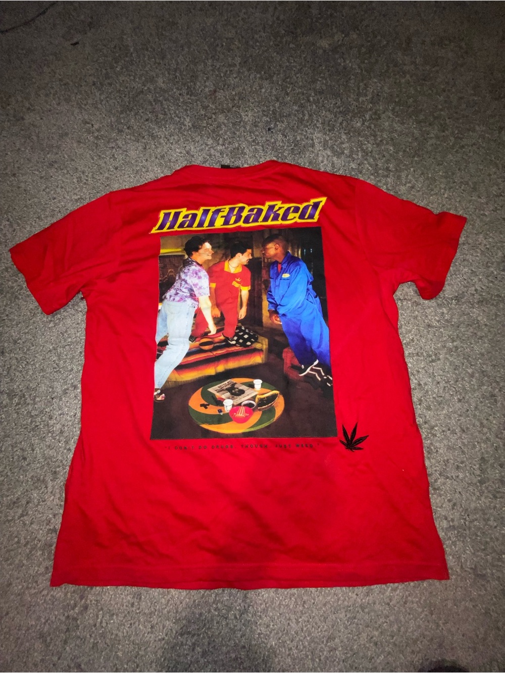 PALACE HalfBaked Graphic Short Sleeve Tee - Red